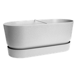 greenville pflanzgefäß 80cm rollen living beton